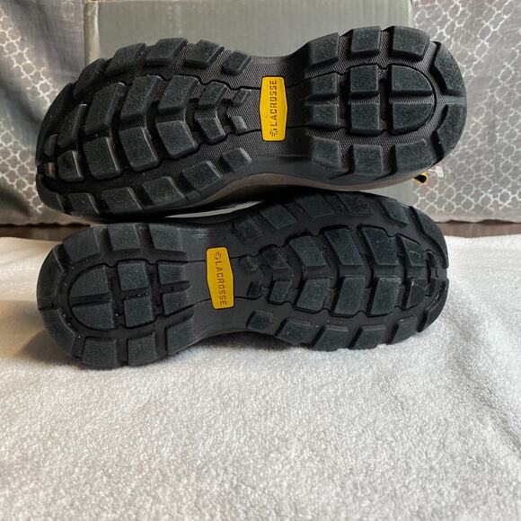 LaCrosse Alpha Muddy Boot Mens 8 Brown 4.5" Waterproof Outdoor Rain Utility Chic - Picture 6 of 10